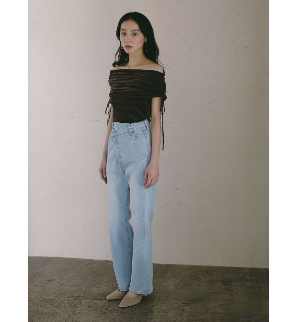 LAGUNAMOON「スリムフレアデニムパンツ」|デニム|