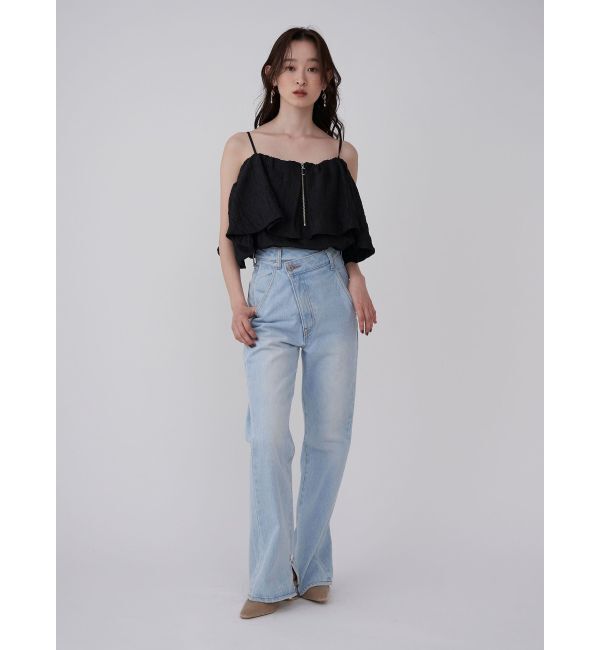 LAGUNAMOON「スリムフレアデニムパンツ」|デニム|