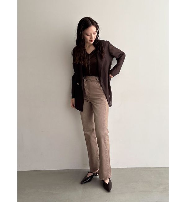 LAGUNAMOON「スリムフレアデニムパンツ」|デニム|