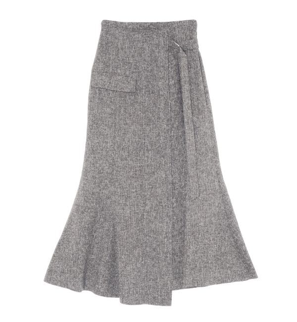 LAGUNAMOON「ツイードウエストアシメナローフレアスカート」|スカート|