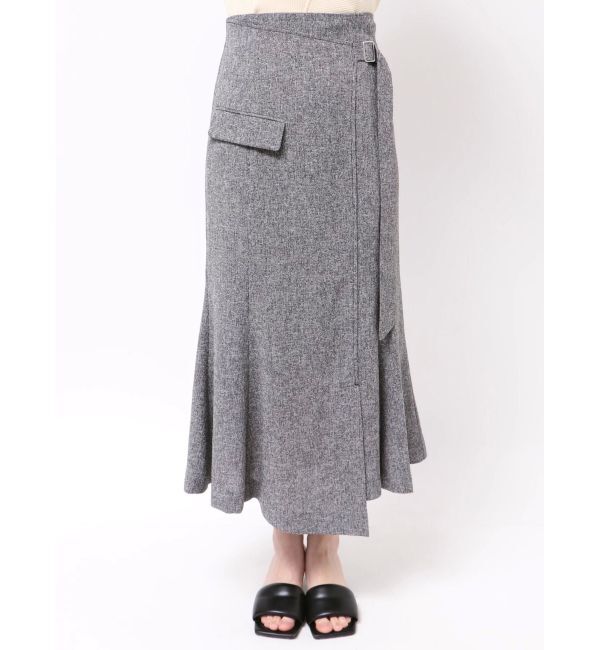 LAGUNAMOON「ツイードウエストアシメナローフレアスカート」|スカート|