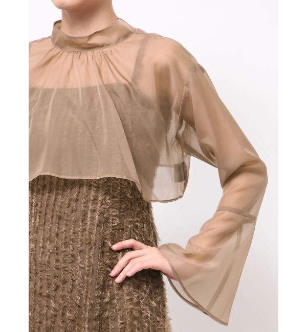 LAGUNAMOON「LADYブラウスレイヤードキャミワンピース」|ワンピース|