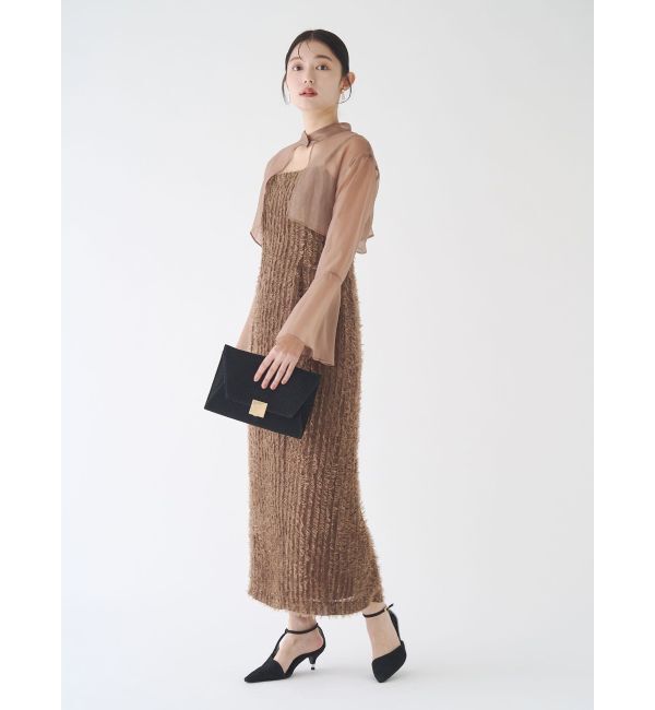 LAGUNAMOON「LADYブラウスレイヤードキャミワンピース」|ワンピース|