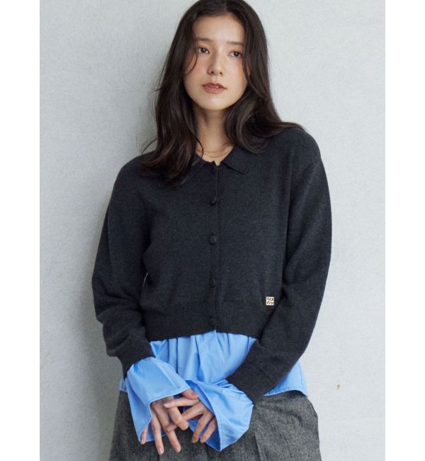 LAGUNAMOON「ペプラムドッキングニットカーディガン」|カーディガン|