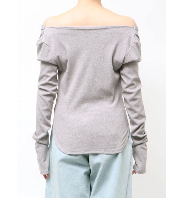 LAGUNAMOON「オフショルドレープ2WAYトップス」|Tシャツ・カットソー|