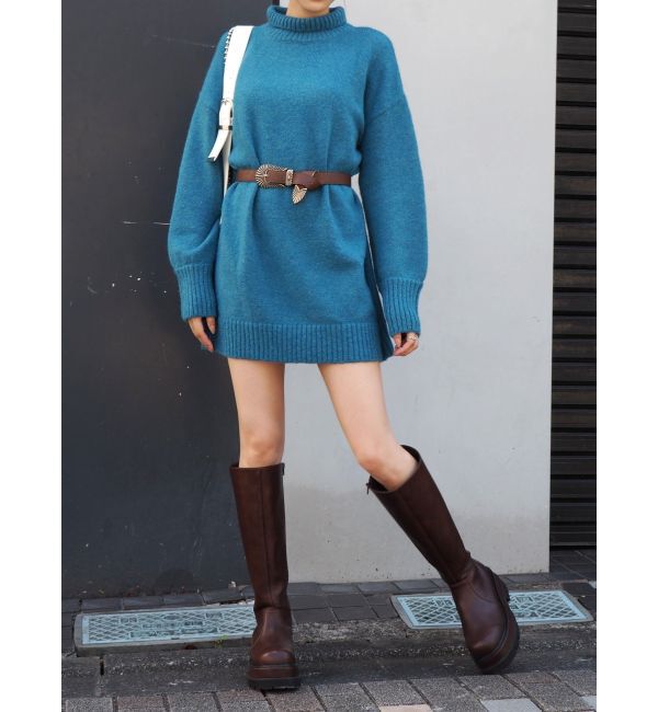 EVRIS「ハイネックルーズニットワンピース」|ワンピース|