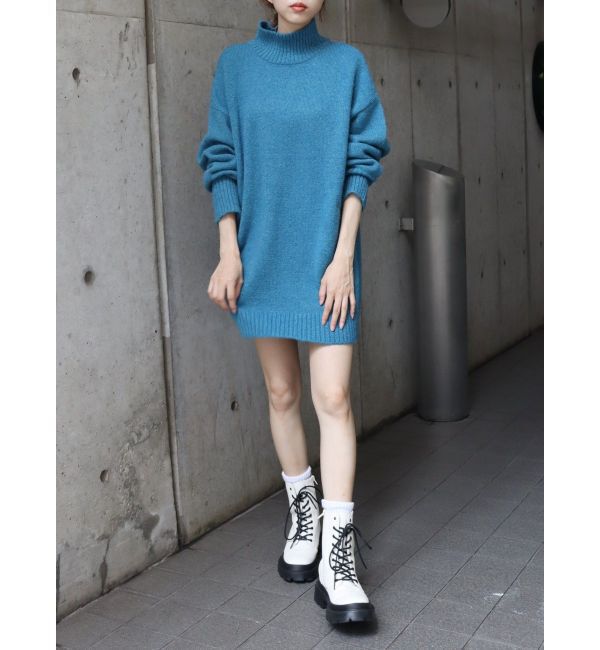 EVRIS「ハイネックルーズニットワンピース」|ワンピース|