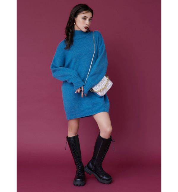 EVRIS「ハイネックルーズニットワンピース」|ワンピース|