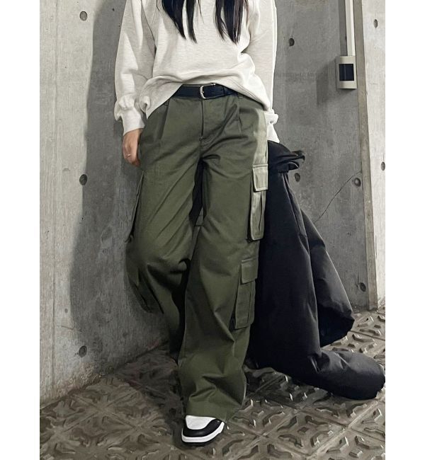 EVRIS「ローウエストカーゴポケットボリュームワイドパンツ」|その他|