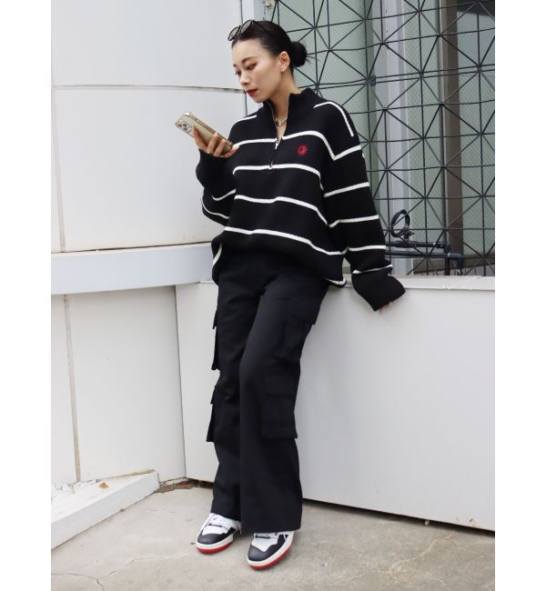 EVRIS「ローウエストカーゴポケットボリュームワイドパンツ」|その他|