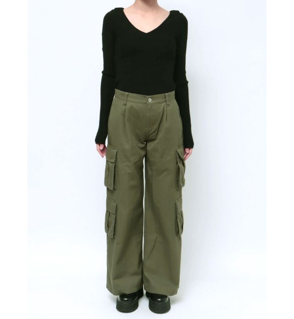 EVRIS「ローウエストカーゴポケットボリュームワイドパンツ」|その他|