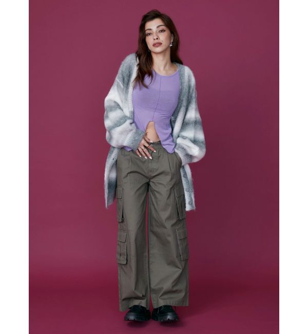 EVRIS「ローウエストカーゴポケットボリュームワイドパンツ」|その他|