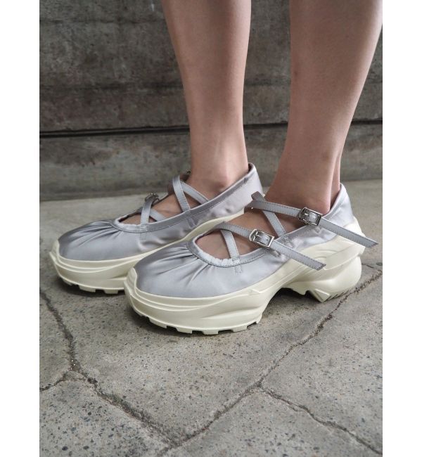 EVRIS「レースアップデザインプラットフォームスニーカー」|スニーカー|シルバー