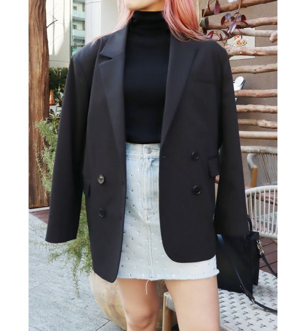 EVRIS「オーバーサイズジャケット【セットアップ着用可能】」|テーラードジャケット|