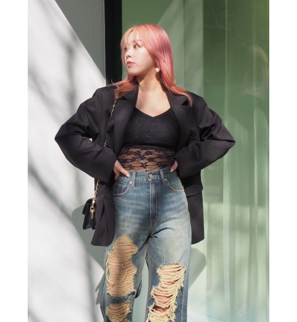 EVRIS「オーバーサイズジャケット【セットアップ着用可能】」|テーラードジャケット|