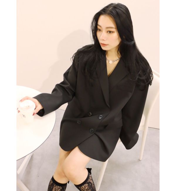 EVRIS「オーバーサイズジャケット【セットアップ着用可能】」|テーラードジャケット|