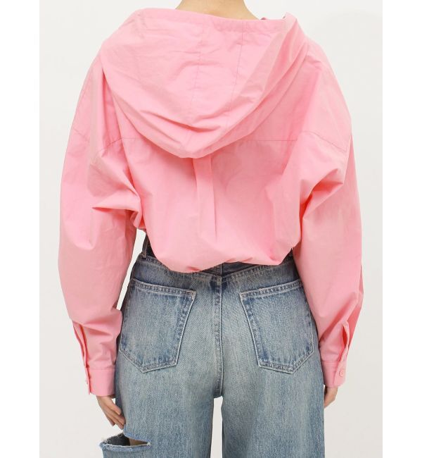 EVRIS「ワンポイントフードデザインクロップドシャツ」|シャツ・ブラウス|