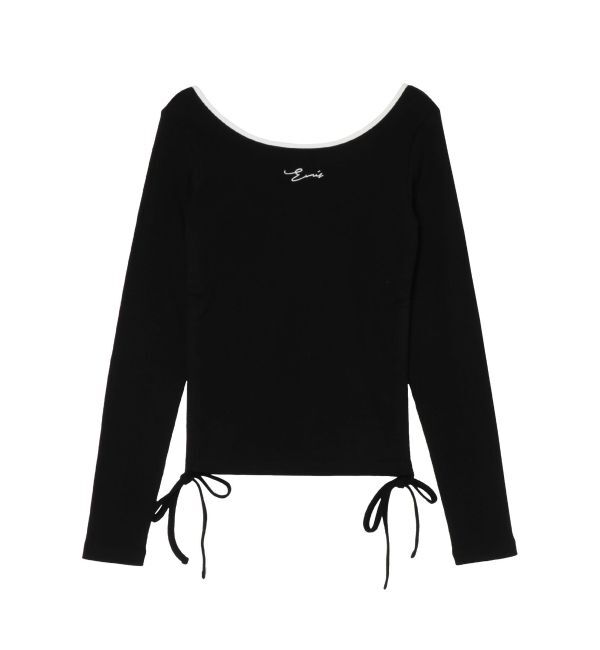 EVRIS「サイドドロストワンポイントショートトップス」|Tシャツ・カットソー|