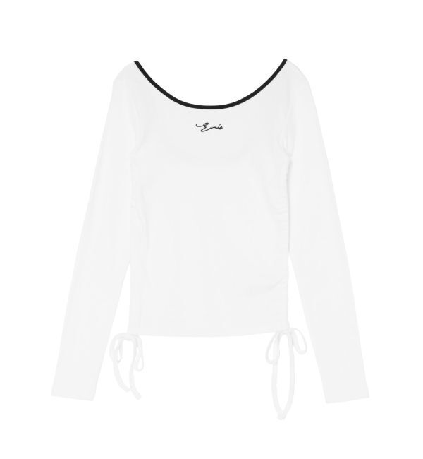 EVRIS「サイドドロストワンポイントショートトップス」|Tシャツ・カットソー|