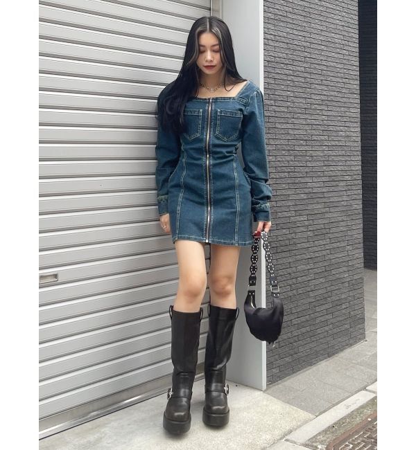 EVRIS「ルーズエンジニアブーツ」|ロングブーツ|