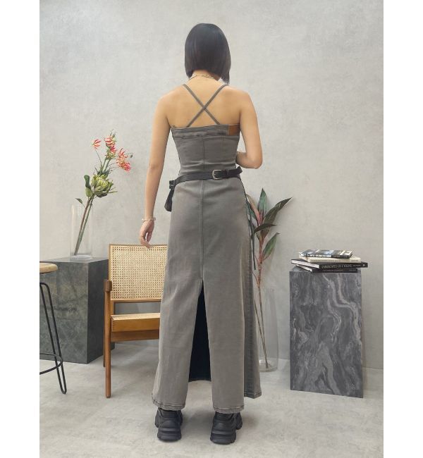 EVRIS「デニムベアロングワンピース」|ワンピース|