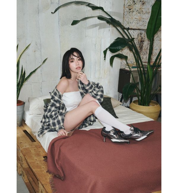 EVRIS「ポインテッドスニーカーヒール」|パンプス|