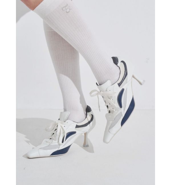 EVRIS「ポインテッドスニーカーヒール」|パンプス|