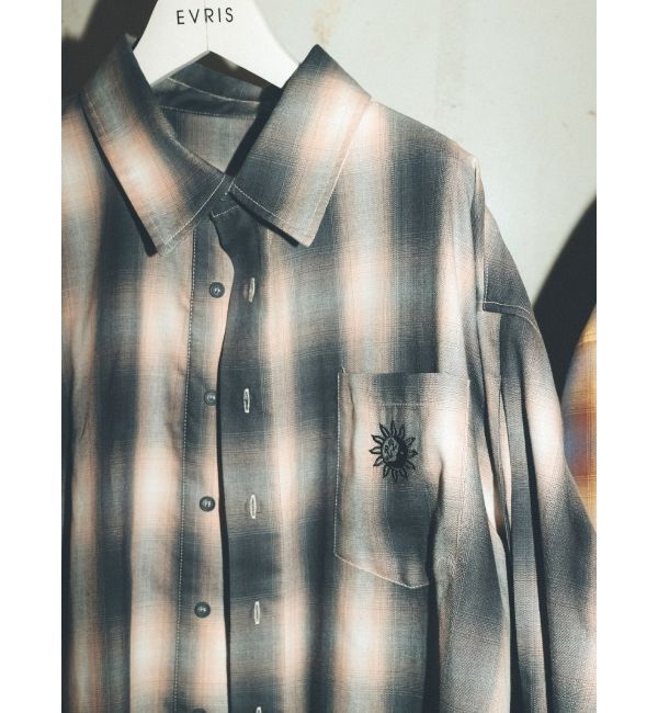 EVRIS「SUNNYチェックオーバーサイズシャツ」|シャツ・ブラウス|
