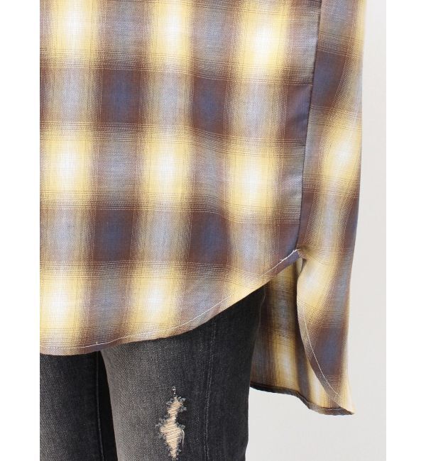 EVRIS「SUNNYチェックオーバーサイズシャツ」|シャツ・ブラウス|