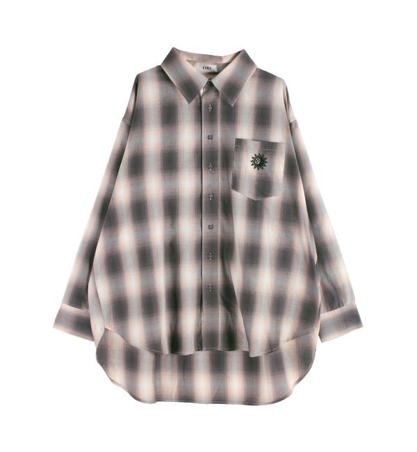 EVRIS「SUNNYチェックオーバーサイズシャツ」|シャツ・ブラウス|