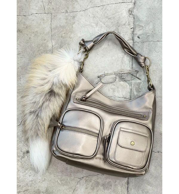 EVRIS「ポケットハンドBAG」|ハンドバッグ|ゴールド