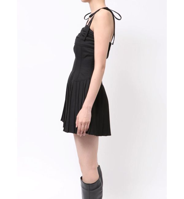 EVRIS「ショルダーリボンプリーツミニワンピース」|ワンピース|