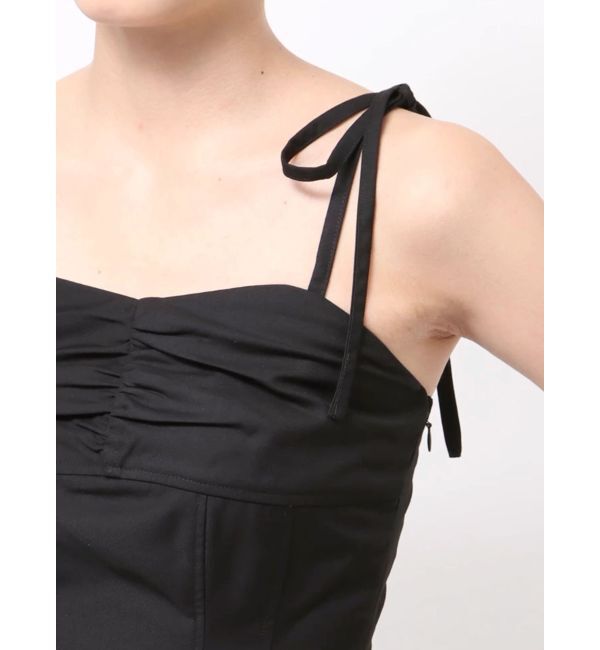 EVRIS「ショルダーリボンプリーツミニワンピース」|ワンピース|