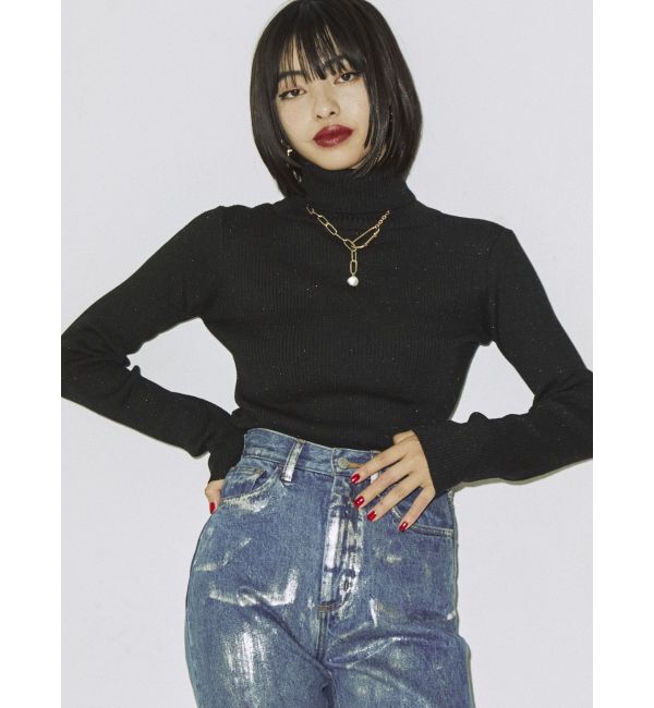 jouetie「ベーシックカラータートルニット」|ニット・セーター|