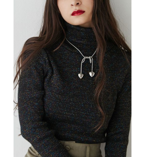 jouetie「ベーシックカラータートルニット」|ニット・セーター|ダークミックス