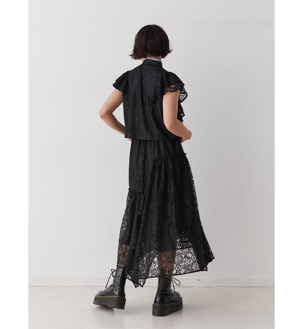 jouetie「ショルダーフリルレースチャイナブラウス」|シャツ・ブラウス|