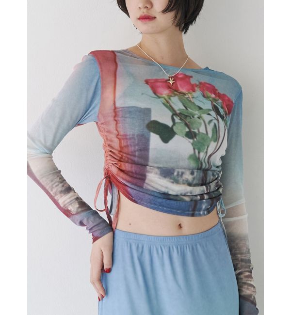 jouetie「フォトプリントシアートップス【セットアップ対応】」|Tシャツ・カットソー|