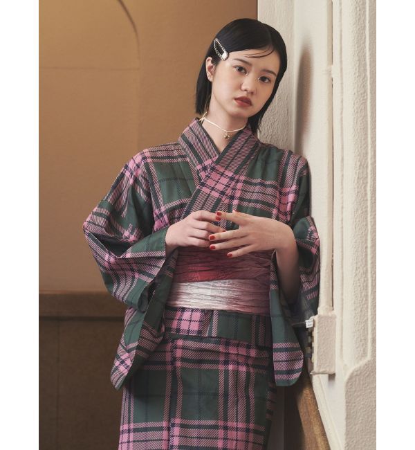 jouetie「【jouetieオリジナル】タータンチェックセパレート浴衣セット」|その他|