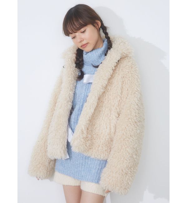merry jenny「poodle collar fakefur coat」|その他|