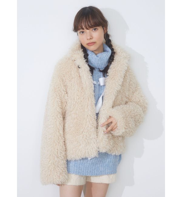 merry jenny「poodle collar fakefur coat」|その他|