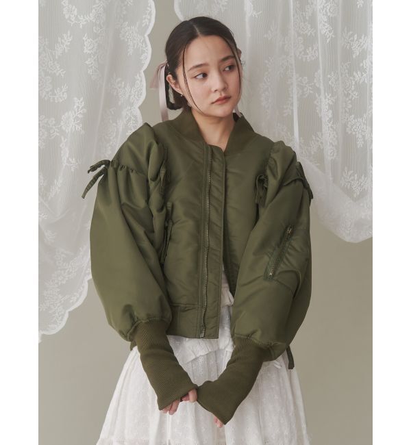 merry jenny「ribbon ribbon MA-1」|ミリタリージャケット|