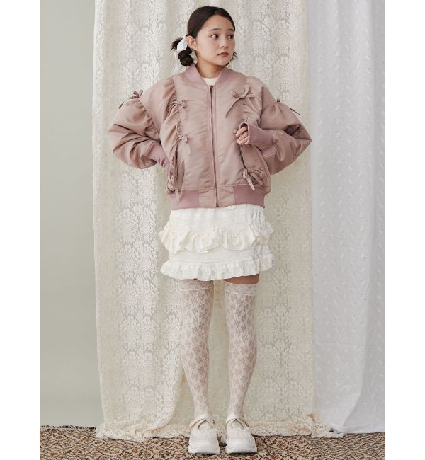 merry jenny「ribbon ribbon MA-1」|ミリタリージャケット|