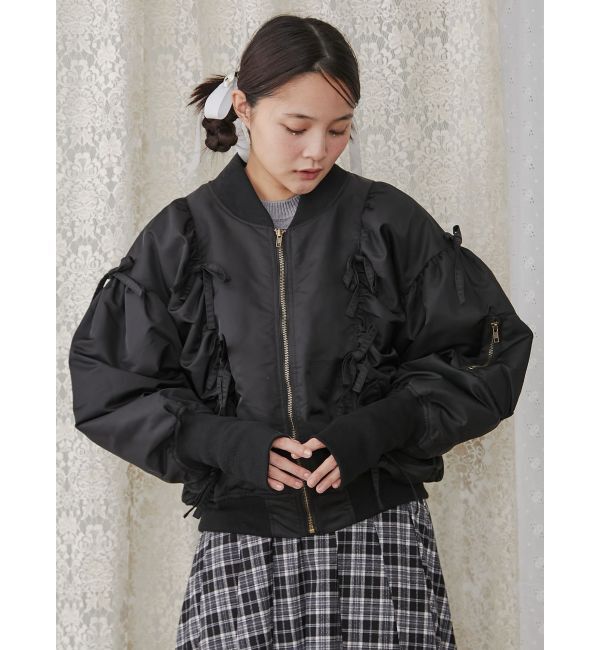 merry jenny「ribbon ribbon MA-1」|ミリタリージャケット|