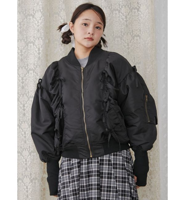 merry jenny「ribbon ribbon MA-1」|ミリタリージャケット|