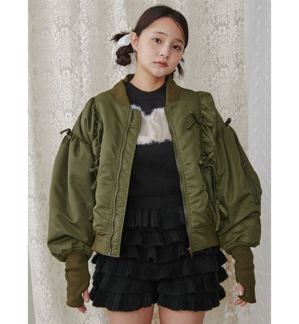 merry jenny「ribbon ribbon MA-1」|ミリタリージャケット|