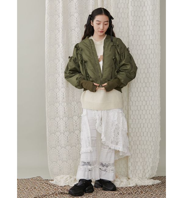 merry jenny「ribbon ribbon MA-1」|ミリタリージャケット|
