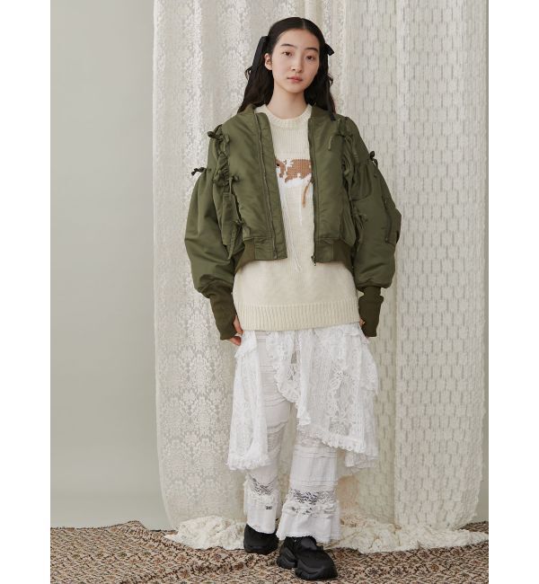 merry jenny「ribbon ribbon MA-1」|ミリタリージャケット|