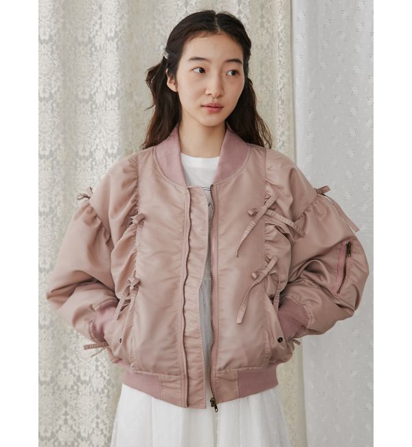 merry jenny「ribbon ribbon MA-1」|ミリタリージャケット|