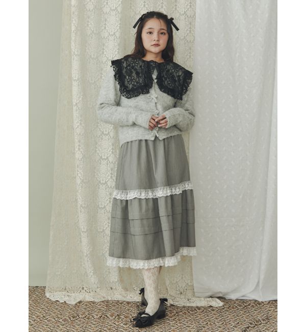 merry jenny「ブークレリボンニットカーディガン」|カーディガン|