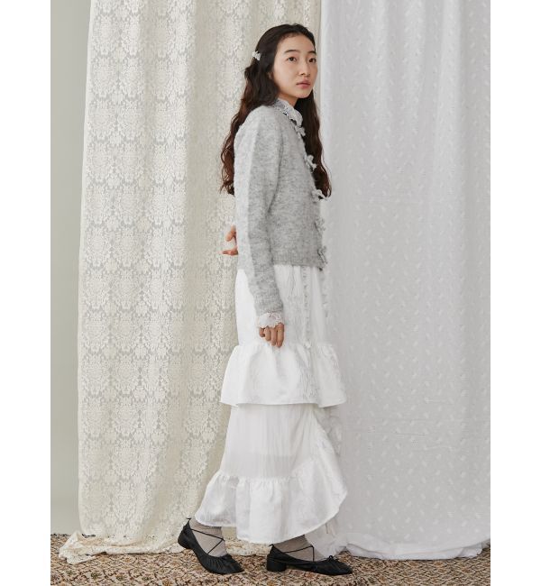 merry jenny「ブークレリボンニットカーディガン」|カーディガン|